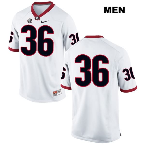 Georgia Bulldogs Men's Latavious Brini #36 NCAA No Name Authentic White Nike Stitched College Football Jersey ZRX4756DZ